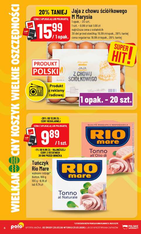 POLOmarket - gazetka promocyjna Gazetka od środy 25.03 do wtorku 31.03 - strona 6