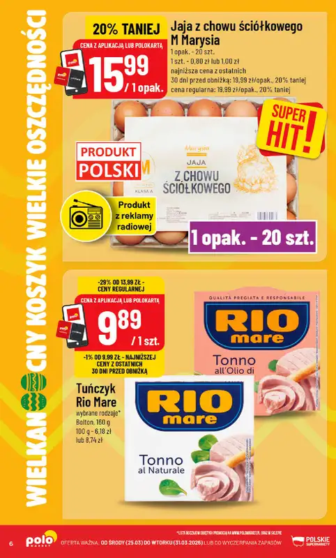 POLOmarket - gazetka promocyjna Gazetka od środy 25.03 do wtorku 31.03 - strona 6