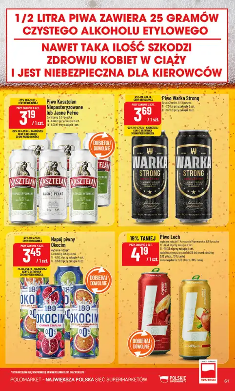 POLOmarket - gazetka promocyjna Gazetka od środy 25.03 do wtorku 31.03 - strona 61