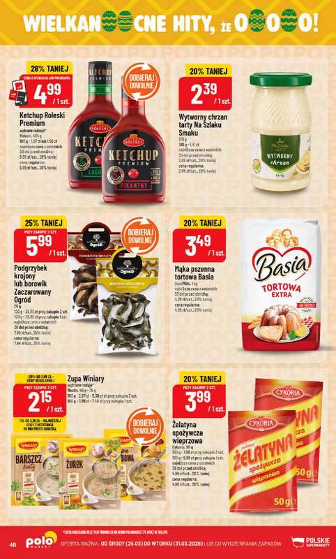 POLOmarket - gazetka promocyjna Gazetka od środy 25.03 do wtorku 31.03 - strona 48