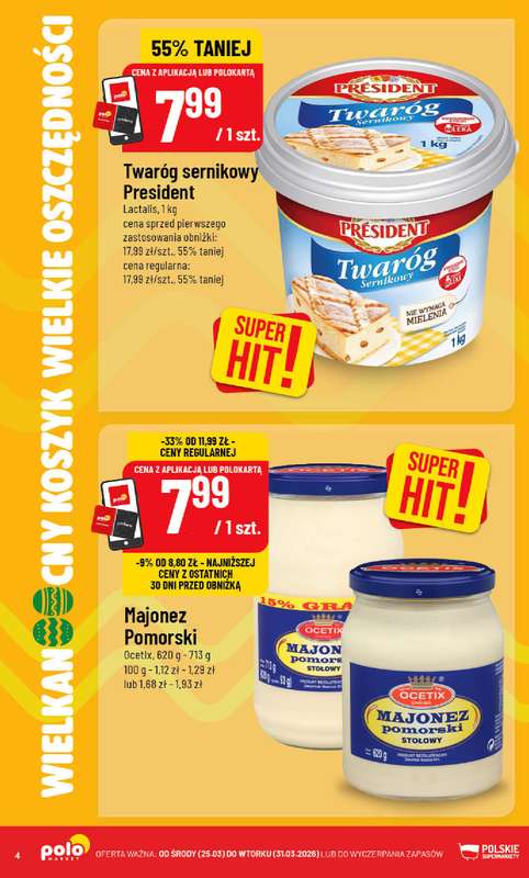 POLOmarket - gazetka promocyjna Gazetka od środy 25.03 do wtorku 31.03 - strona 4