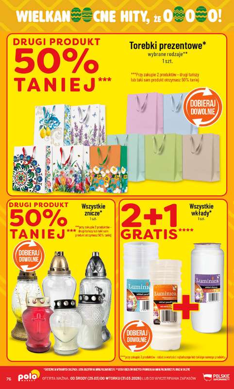 POLOmarket - gazetka promocyjna Gazetka od środy 25.03 do wtorku 31.03 - strona 76