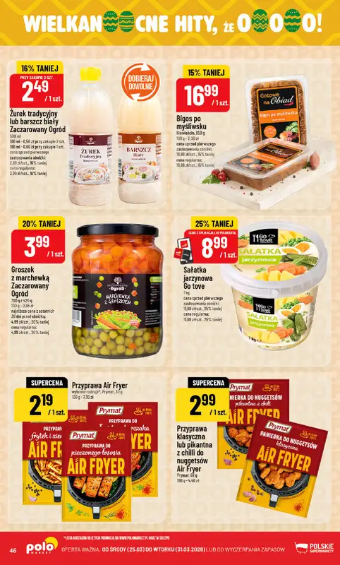 POLOmarket - gazetka promocyjna Gazetka od środy 25.03 do wtorku 31.03 - strona 46