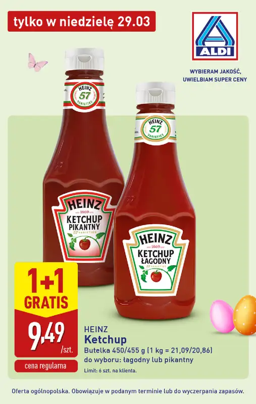 Aldi - gazetka promocyjna Super niedziela w Aldi! od niedzieli 29.03 do niedzieli 29.03 - strona 9
