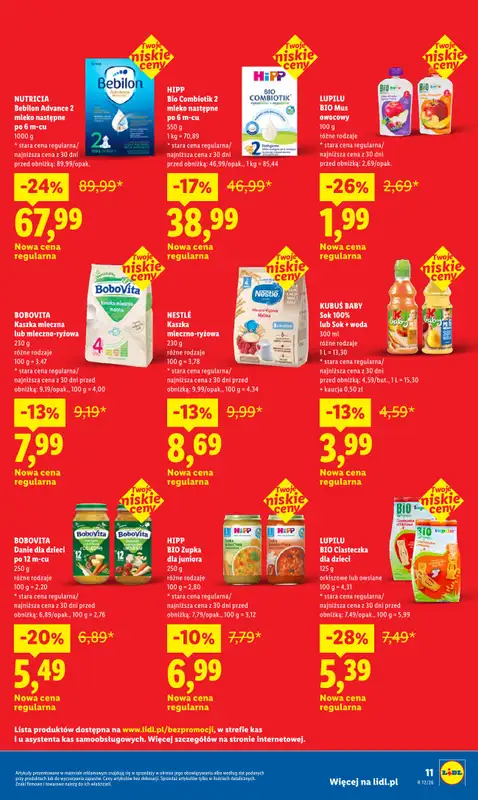 Lidl - gazetka promocyjna Rewolucja Cenowa! od środy 11.03 do wtorku 31.03 - strona 11