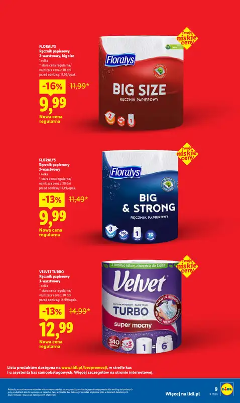 Lidl - gazetka promocyjna Rewolucja Cenowa! od środy 11.03 do wtorku 31.03 - strona 9