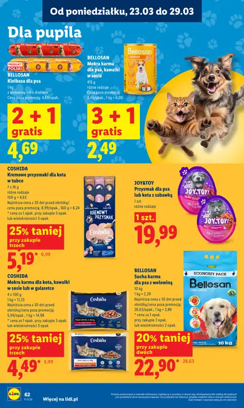 Lidl - gazetka promocyjna Oferta od poniedziałku od poniedziałku 23.03 do środy 25.03 - strona 62