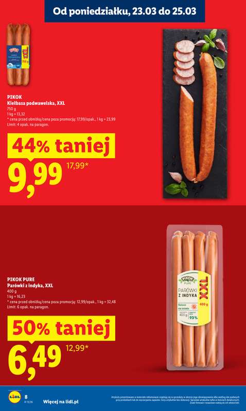 Lidl - gazetka promocyjna Oferta od poniedziałku od poniedziałku 23.03 do środy 25.03 - strona 8