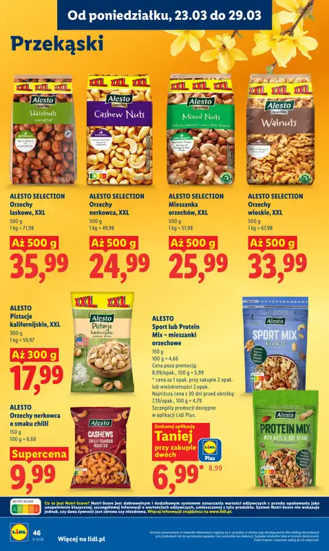 Lidl - gazetka promocyjna Oferta od poniedziałku od poniedziałku 23.03 do środy 25.03 - strona 46