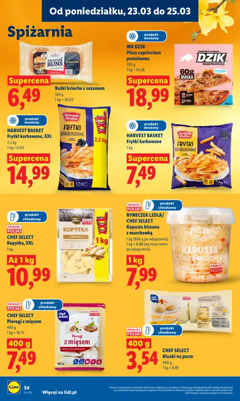 Lidl - gazetka promocyjna Oferta od poniedziałku od poniedziałku 23.03 do środy 25.03 - strona 54