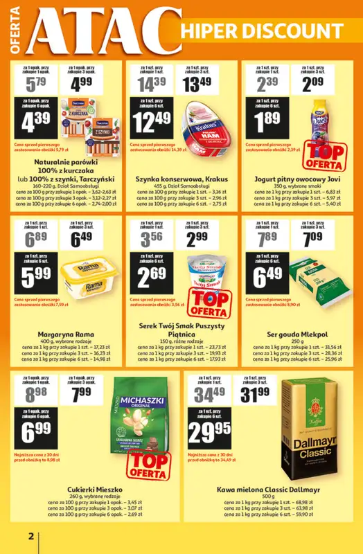 Auchan - gazetka promocyjna Gazetka ATAC Hiper Discount od czwartku 26.03 do soboty 04.04 - strona 2