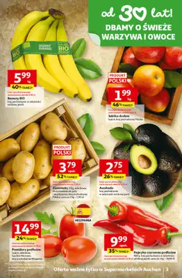 Auchan - gazetka promocyjna Gazetka 30 Lat Supermarket Auchan od czwartku 26.03 do poniedziałku 30.03 - strona 3