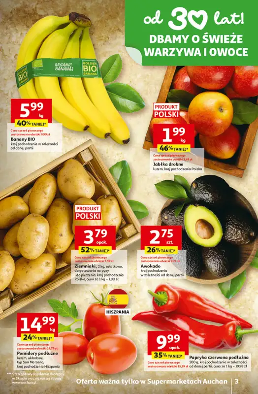 Auchan - gazetka promocyjna Gazetka 30 Lat Supermarket Auchan   - strona 3
