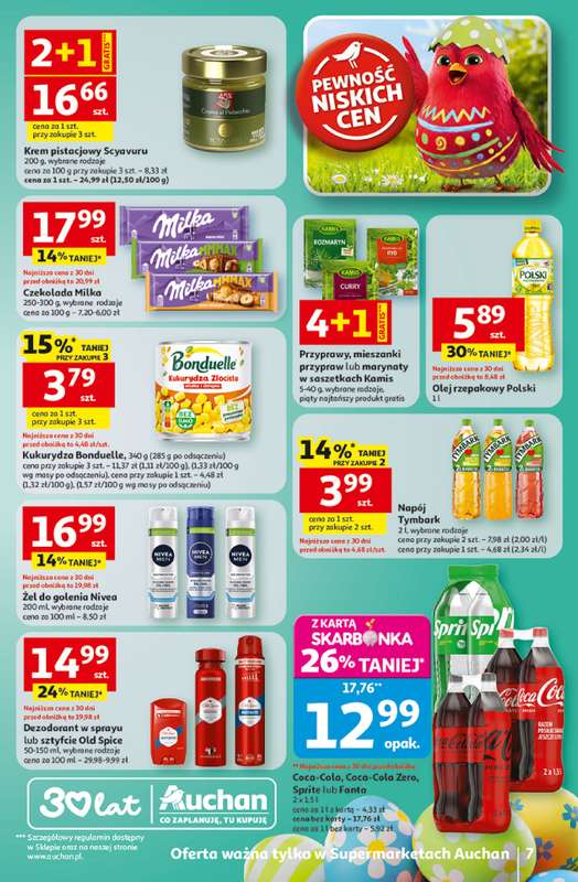 Auchan - gazetka promocyjna Gazetka 30 Lat Supermarket Auchan od czwartku 26.03 do poniedziałku 30.03 - strona 7