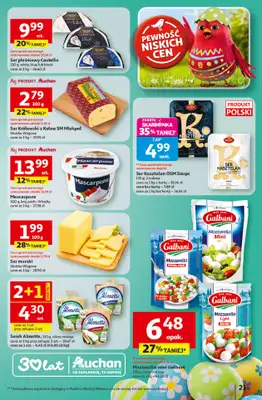 Auchan - gazetka promocyjna Gazetka 30 Lat Hipermarket Auchan od czwartku 26.03 do poniedziałku 30.03 - strona 21