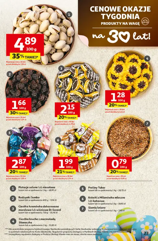 Auchan - gazetka promocyjna Gazetka 30 Lat Hipermarket Auchan od czwartku 26.03 do poniedziałku 30.03 - strona 23