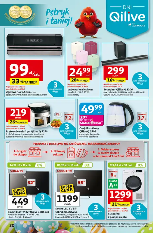 Auchan - gazetka promocyjna Gazetka 30 Lat Hipermarket Auchan od czwartku 26.03 do poniedziałku 30.03 - strona 30