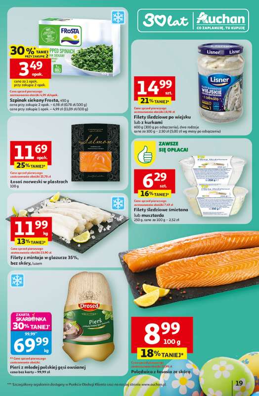 Auchan - gazetka promocyjna Gazetka 30 Lat Hipermarket Auchan od czwartku 26.03 do poniedziałku 30.03 - strona 19