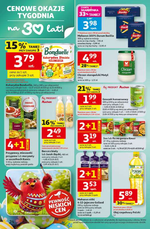 Auchan - gazetka promocyjna Gazetka 30 Lat Hipermarket Auchan od czwartku 26.03 do poniedziałku 30.03 - strona 24