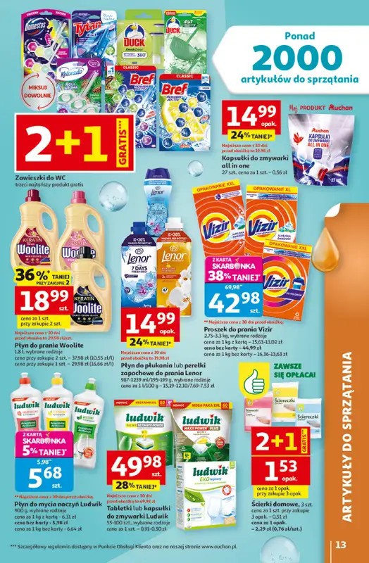 Auchan - gazetka promocyjna Gazetka 30 Lat Hipermarket Auchan od czwartku 26.03 do poniedziałku 30.03 - strona 13