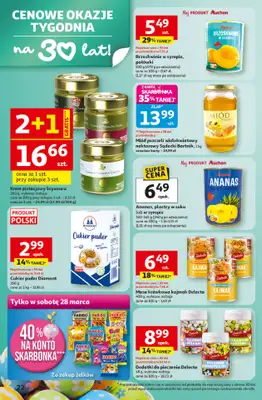 Auchan - gazetka promocyjna Gazetka 30 Lat Hipermarket Auchan od czwartku 26.03 do poniedziałku 30.03 - strona 22