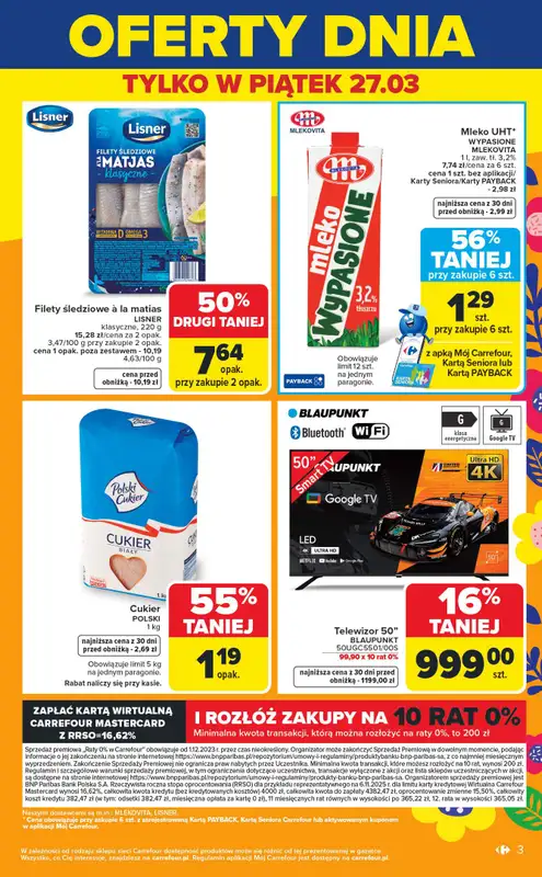 Carrefour - gazetka promocyjna Gazetka Weekend okazji  już od czwartku   - strona 3