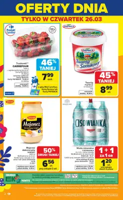 Carrefour - gazetka promocyjna Gazetka Weekend okazji  już od czwartku od czwartku 26.03 do niedzieli 29.03 - strona 2
