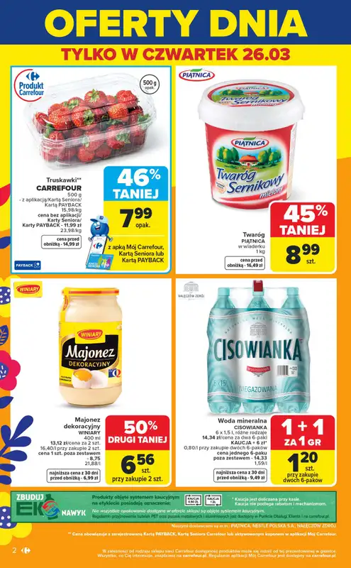 Carrefour - gazetka promocyjna Gazetka Weekend okazji  już od czwartku   - strona 2