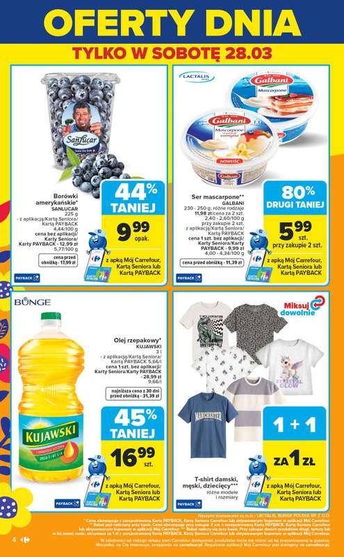 Carrefour Market - gazetka promocyjna Gazetka Weekend okazji  już od czwartku  do niedzieli 29.03 - strona 4