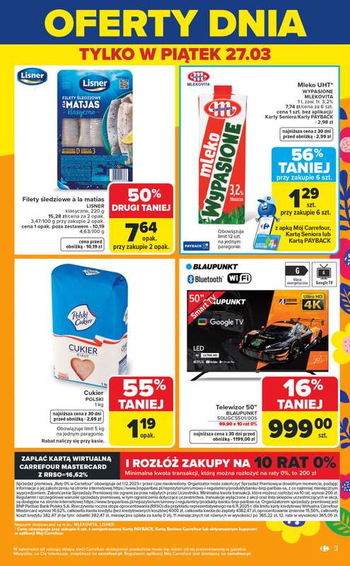 Carrefour Market - gazetka promocyjna Gazetka Weekend okazji  już od czwartku od czwartku 26.03 do niedzieli 29.03 - strona 3