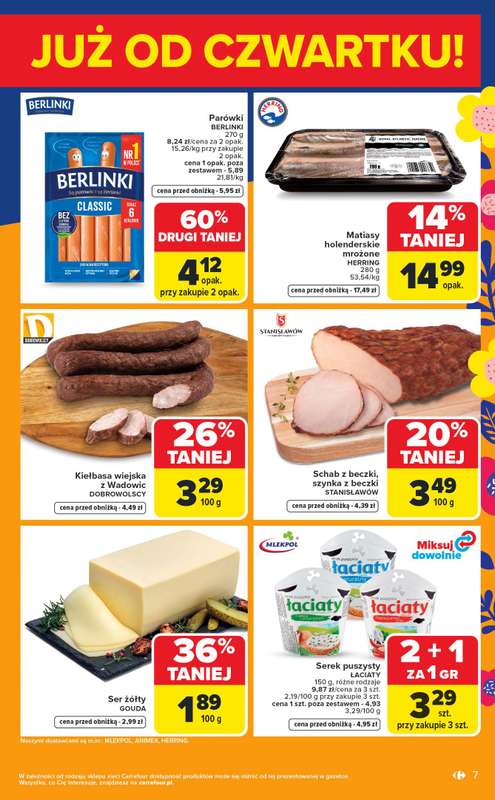 Carrefour Market - gazetka promocyjna Gazetka Weekend okazji  już od czwartku od czwartku 26.03 do niedzieli 29.03 - strona 7