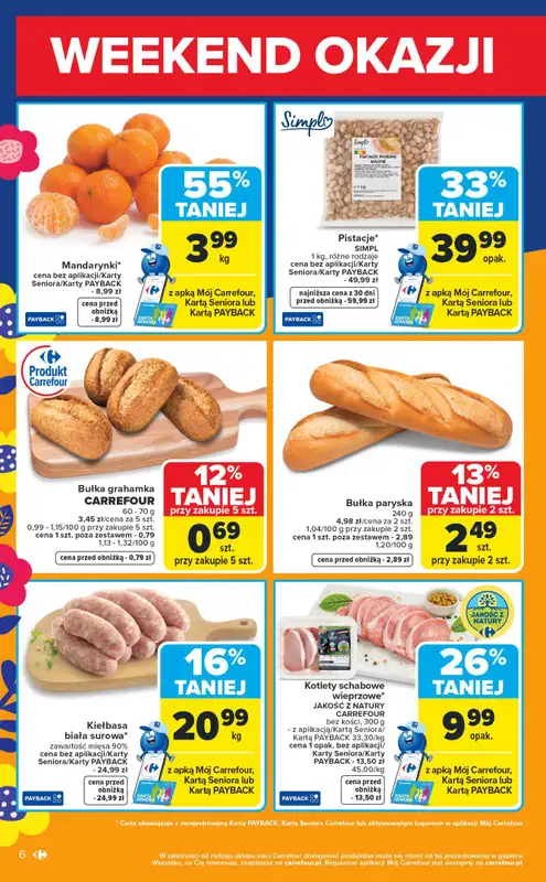 Carrefour Market - gazetka promocyjna Gazetka Weekend okazji  już od czwartku od czwartku 26.03 do niedzieli 29.03 - strona 6
