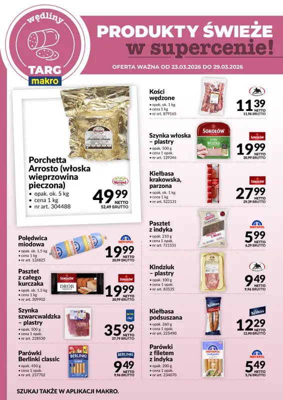 Makro - gazetka promocyjna Targ MAKRO - oferta świeża w super cenach! od wtorku 24.03 do niedzieli 29.03 - strona 3