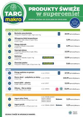 Makro - gazetka promocyjna Targ MAKRO - oferta świeża w super cenach! od wtorku 24.03 do niedzieli 29.03 - strona 6