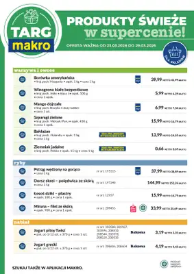Makro - gazetka promocyjna Targ MAKRO - oferta świeża w super cenach! od wtorku 24.03 do niedzieli 29.03 - strona 6