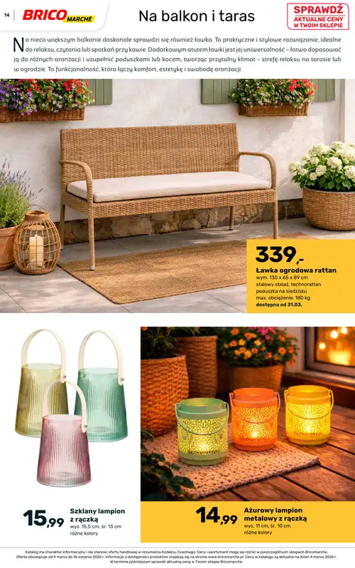 Bricomarche - gazetka promocyjna Katalog ogród  do niedzieli 16.08 - strona 14