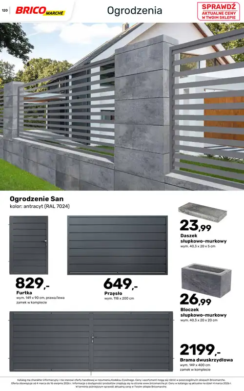 Bricomarche - gazetka promocyjna Katalog ogród  do niedzieli 16.08 - strona 120