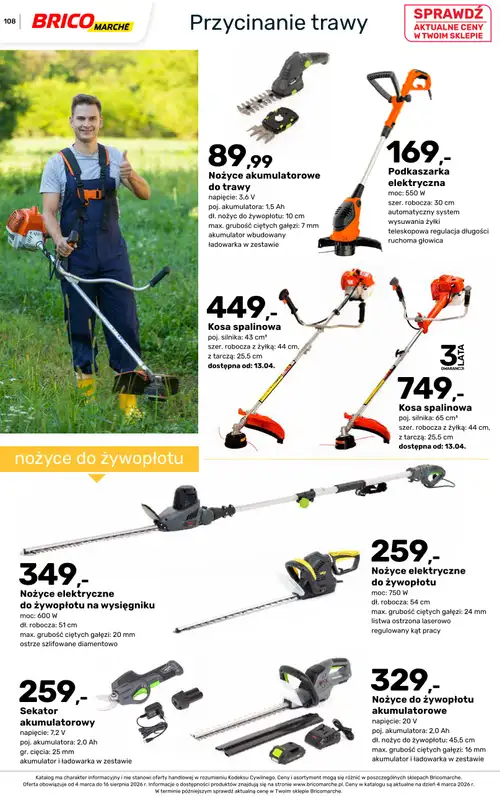 Bricomarche - gazetka promocyjna Katalog ogród  do niedzieli 16.08 - strona 108
