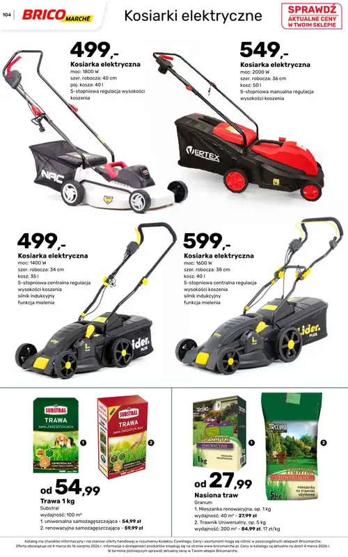 Bricomarche - gazetka promocyjna Katalog ogród  do niedzieli 16.08 - strona 104