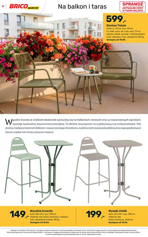 Bricomarche - gazetka promocyjna Katalog ogród  do niedzieli 16.08 - strona 12