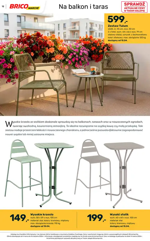 Bricomarche - gazetka promocyjna Katalog ogród  do niedzieli 16.08 - strona 12