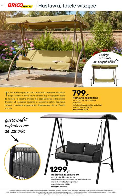 Bricomarche - gazetka promocyjna Katalog ogród  do niedzieli 16.08 - strona 21