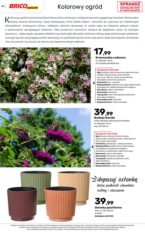 Bricomarche - gazetka promocyjna Katalog ogród  do niedzieli 16.08 - strona 52