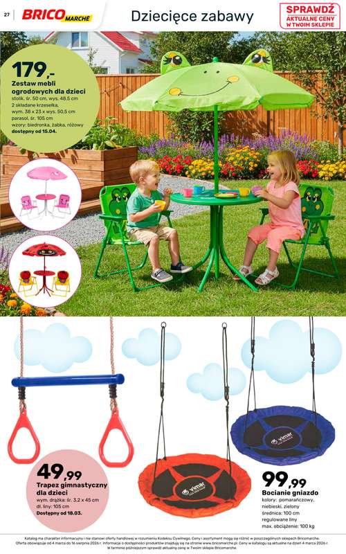 Bricomarche - gazetka promocyjna Katalog ogród  do niedzieli 16.08 - strona 27