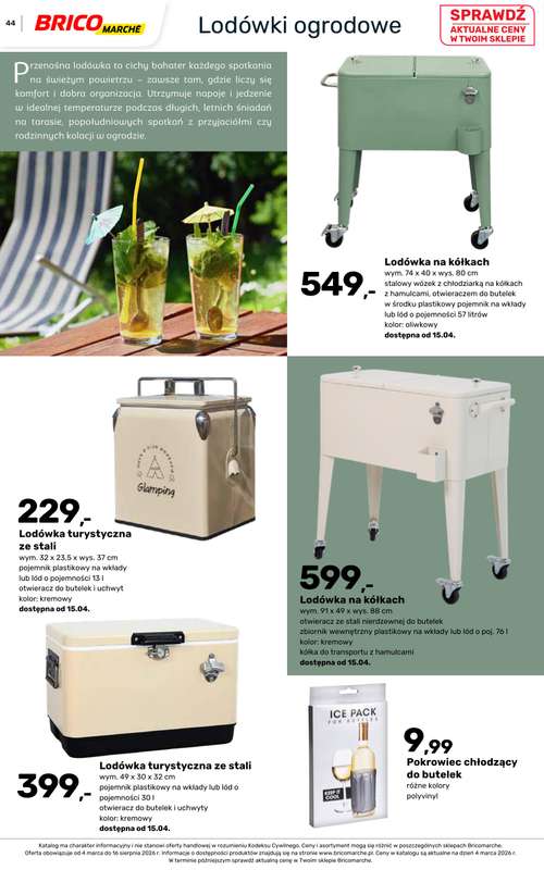 Bricomarche - gazetka promocyjna Katalog ogród  do niedzieli 16.08 - strona 44