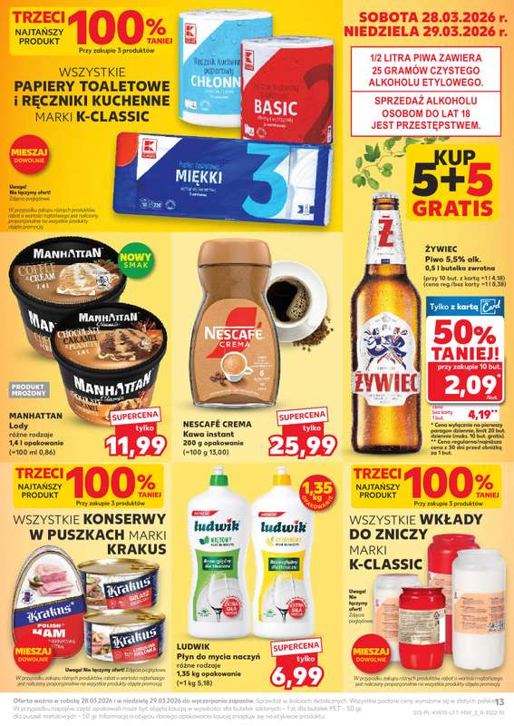 Kaufland - gazetka promocyjna Gazetka Tygodnia od czwartku 26.03 do wtorku 31.03 - strona 13