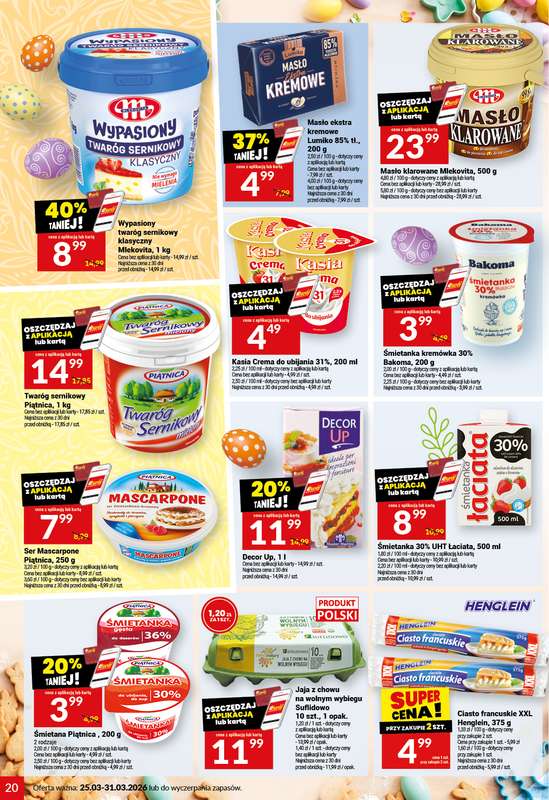 Twój Market - gazetka promocyjna Gazetka od czwartku 26.03 do wtorku 31.03 - strona 20