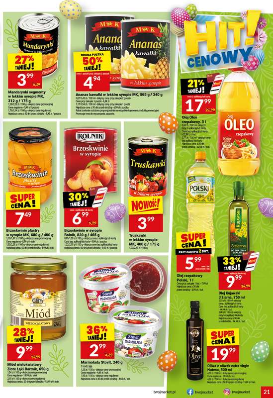 Twój Market - gazetka promocyjna Gazetka od czwartku 26.03 do wtorku 31.03 - strona 21