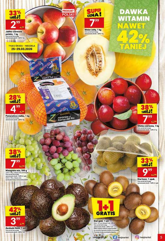 Twój Market - gazetka promocyjna Gazetka od czwartku 26.03 do wtorku 31.03 - strona 5