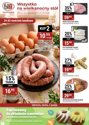 bi1 - gazetka promocyjna Gazetka Bielsko-Biała I Wszystko na wielkanocny stół od środy 25.03 do soboty 04.04